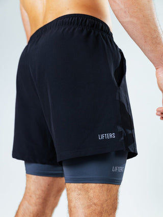 Hybrid 2-in-1 Sport Shorts Short Cut