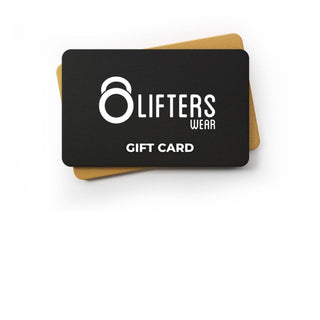 Lifters Online-Shop Geschenkkarte - Perfektes Geschenk für Fitness-Begeisterte, flexibel einsetzbar für Sportbekleidung und Trainingszubehör.'